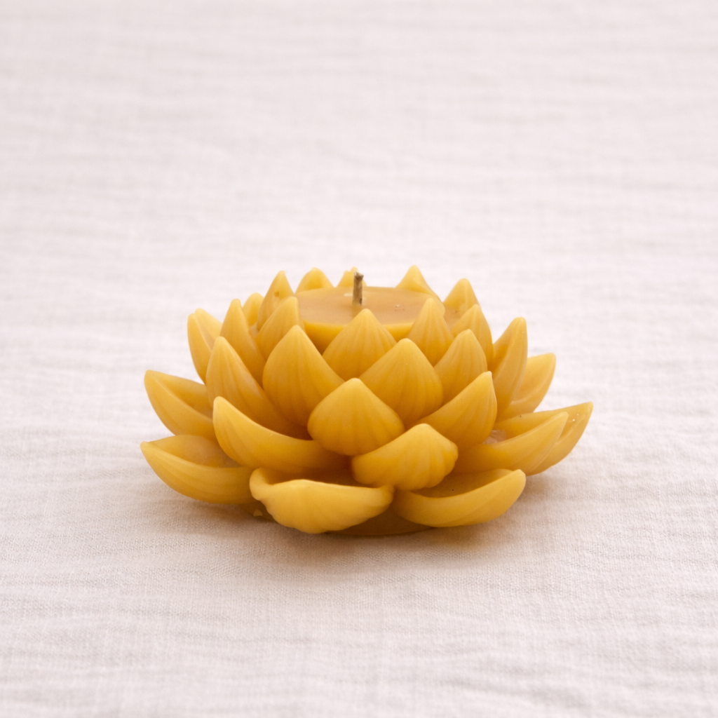 Lotus Beeswax Candle